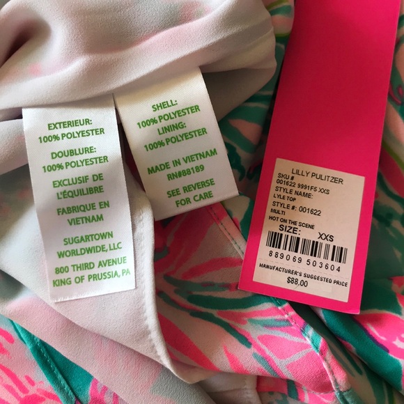 Lilly Pulitzer Lyle Hot on the Scene Pint top - Picture 10 of 11